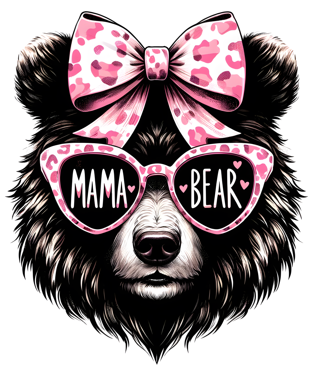 Mama Bear with Pink Bow