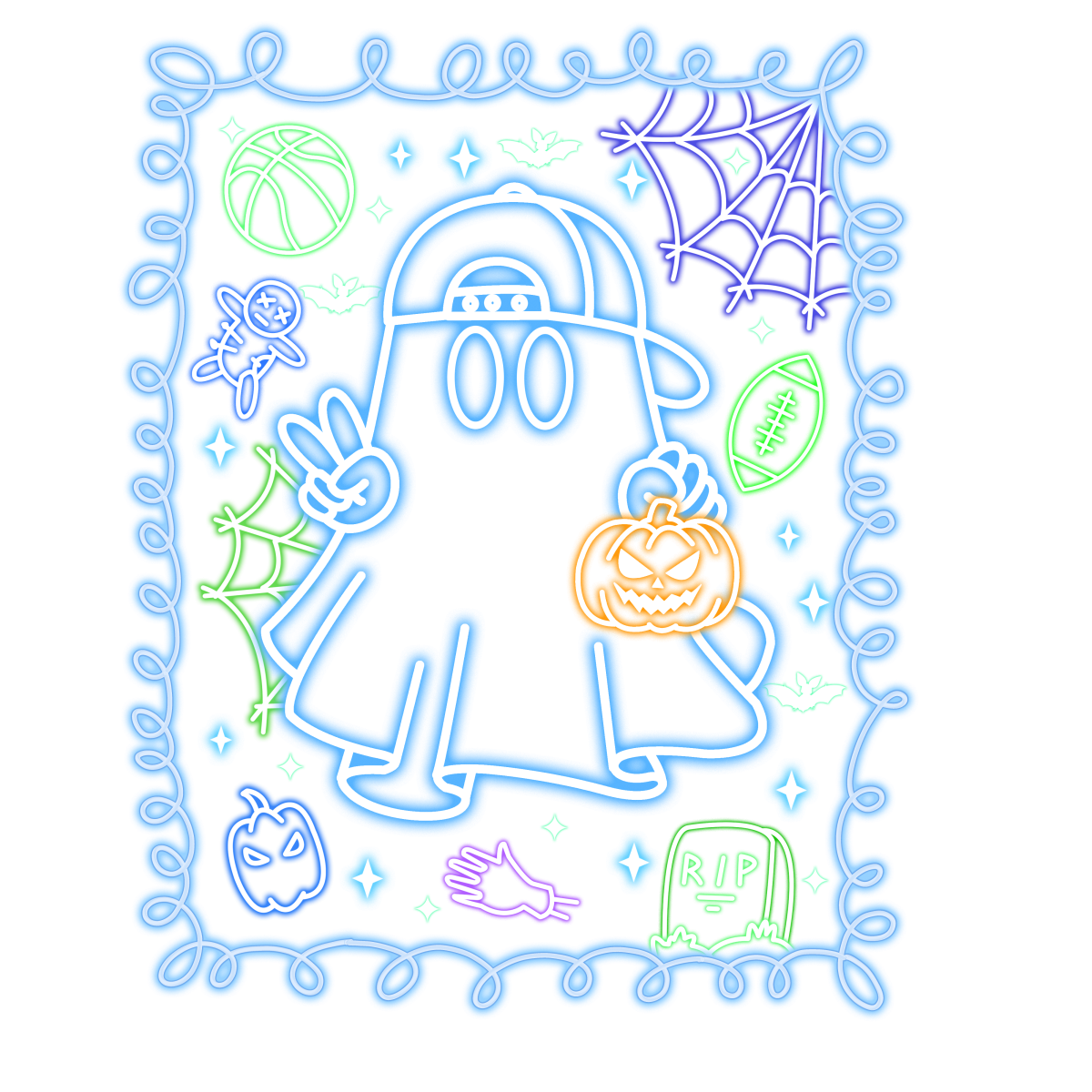 Neon Glow Ghost (Firefighter)