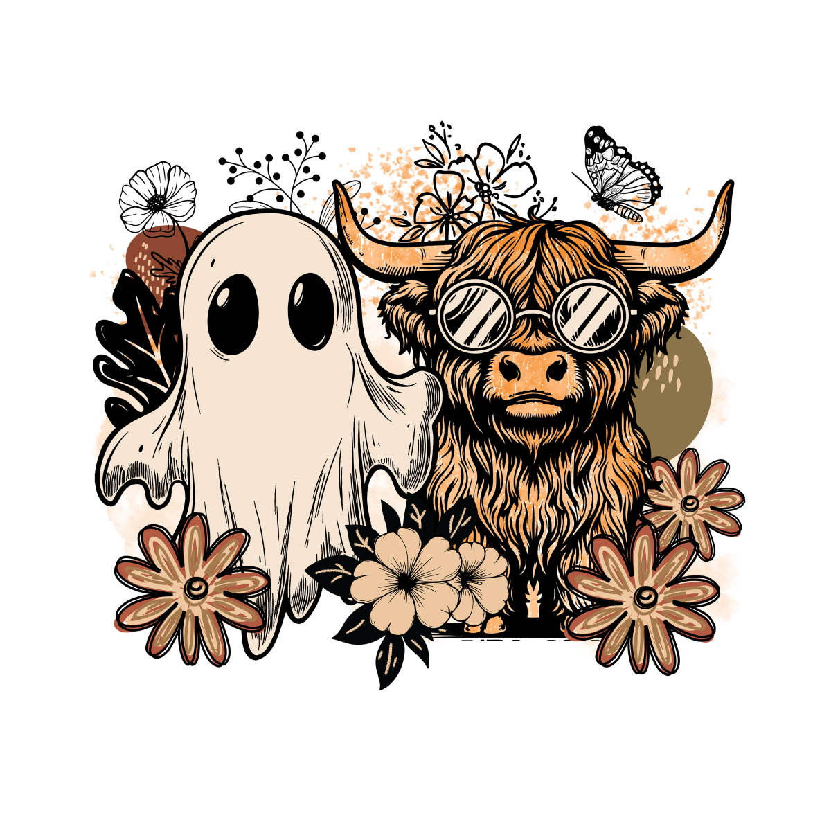 Halloween Ghost & Cow