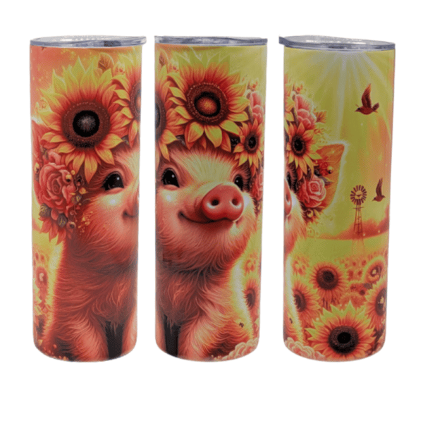 Pig with Flowers