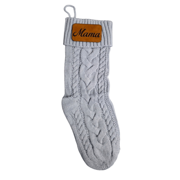 Christmas Stocking With Mama Patch