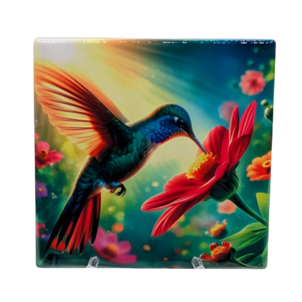 Hummingbird & Flower