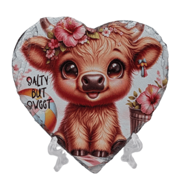 Heart Baby Highland Cow