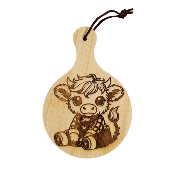 Cutting Board - Bamboo Highland Cow